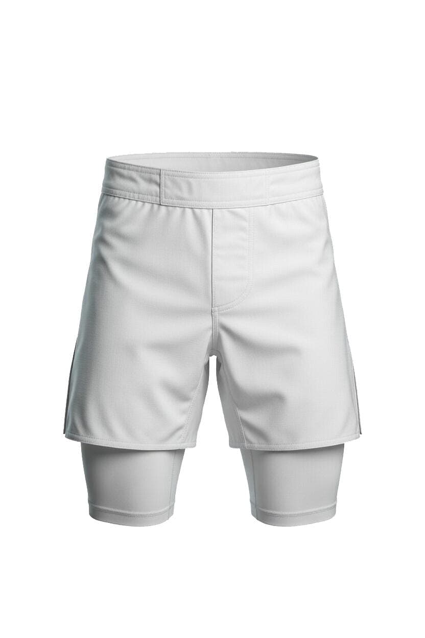 A BJJ gi and shorts after washing