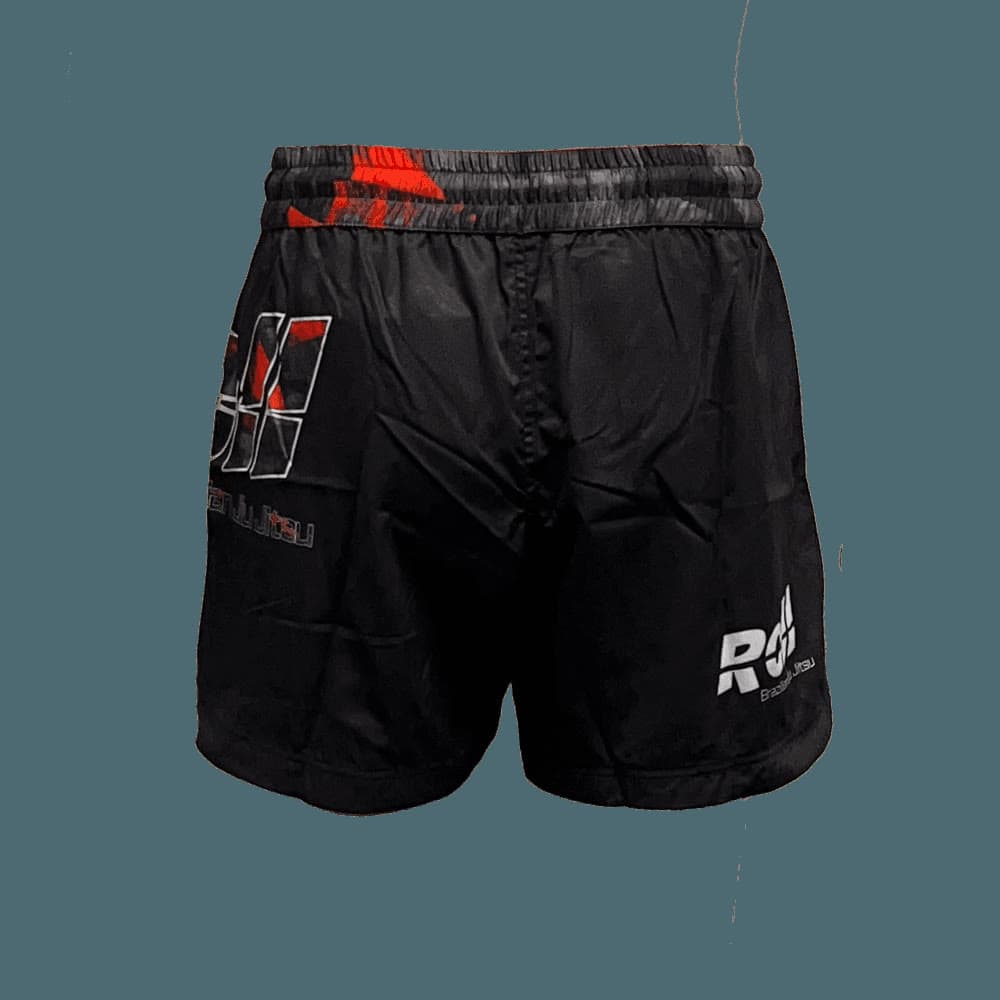 Black & Red Camo Shorts — Roll BJJ (2)