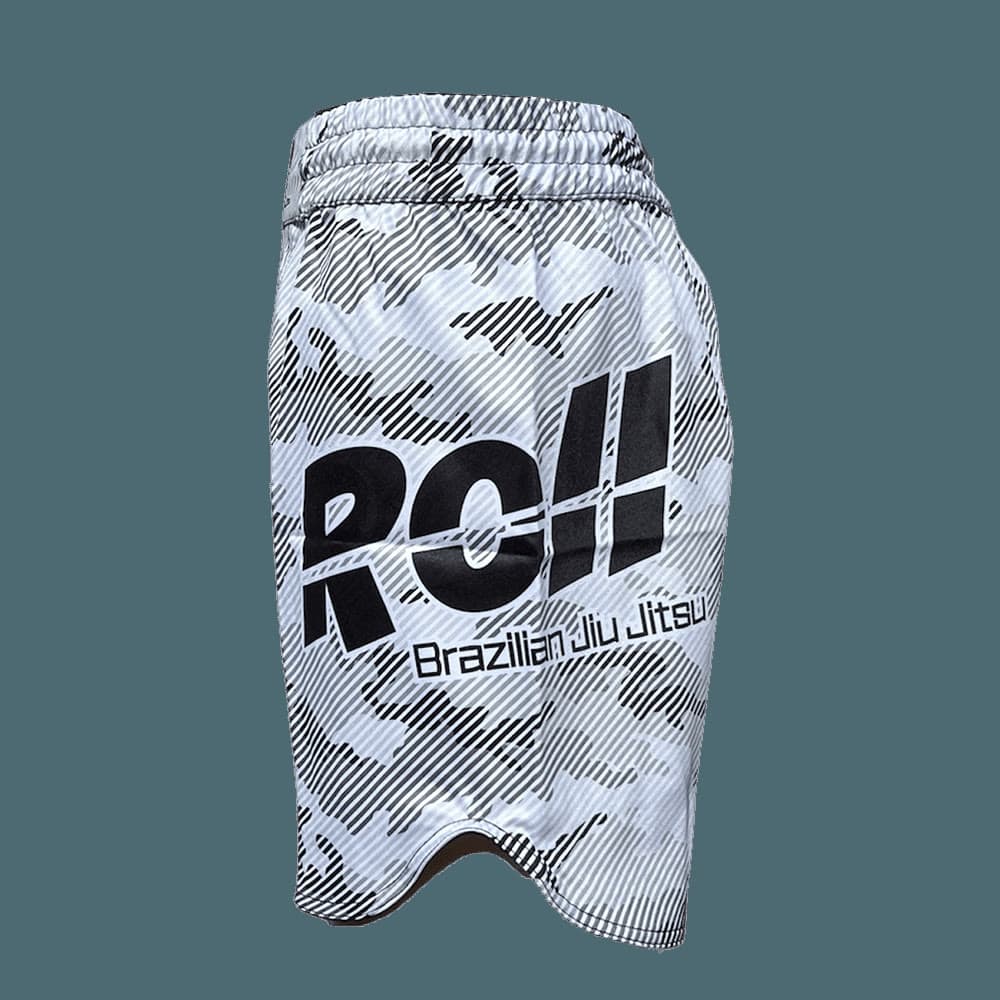 Black & White Camo Shorts — Roll BJJ (3)